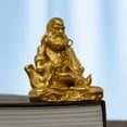 thumbnail image 6 of Handcrafted Bodhidharma Statue Golden Brass 2.56in Clarity & Strength Perfect Gift for Meditation Corner, 6 of 8