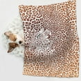 thumbnail image 6 of Yiaed Leopard Brown Print Dog Blankets-Cat Blanket Washable for Couch Protection,Puppy Blanket, Soft Plush Reversible Throw Furniture Protector-Small, 6 of 8