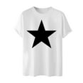 thumbnail image 4 of PNTUTB Men's Fashion Star Print Short Sleeve Crew Neck Casual Summer Classic Basic Tee Shirts, 4 of 6