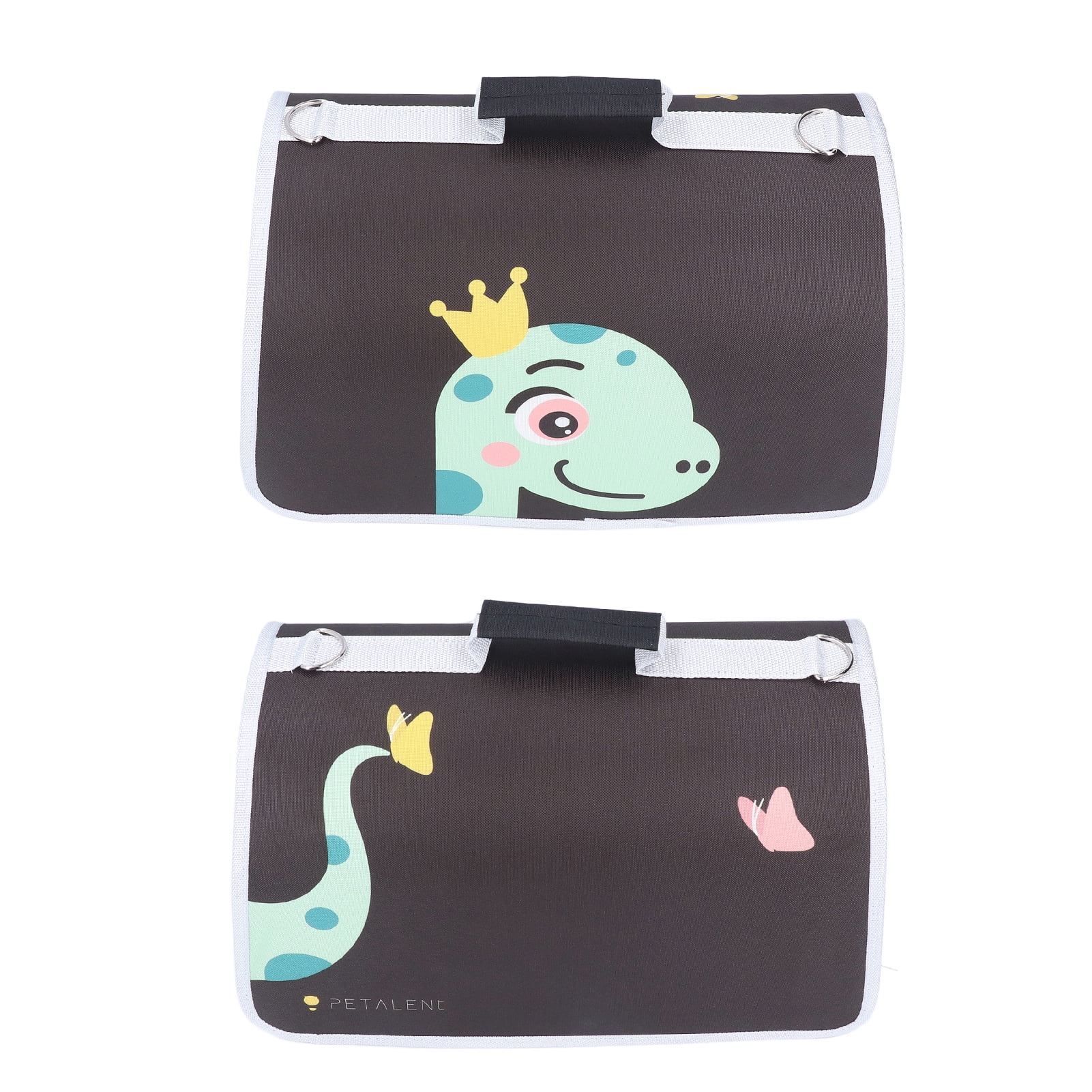 Rupoun Soft Sided Collapsible Portable Pet Carrier Backpack with Shoulder Strap for Small Cats and Dogs, Green Dinosaur, 14.17 x 6.69 x 9.45 inches / 36 x 17 x 24 cm