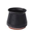 thumbnail image 2 of Protector de patas de silla de silicona, tapa de extremo de mesa duradera antideslizante (marrón negro) Libre de BPA, 2 of 7