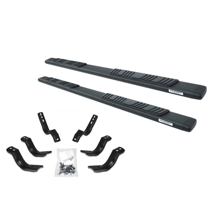 Go Rhino 685451687T 5" OE Xtreme Low Profile Side Steps with Mounting Brackets Kit For Jeep 20-23 Gladiator