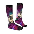 thumbnail image 3 of Easygdp Mushrooms and Skull Soccer Socks Sport Knee High Socks Calf Compression Athletic Socks for Men and Women, 3 of 9