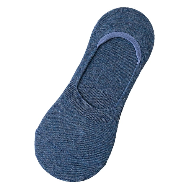 Women's Combed Cotton Socks Summer Solid Color U Shaped Silicone Anti Slip Socks