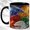Black, variant on Gem Art Dragon Coffee Mug, Fantasy Dragon Mug, Ceramic 11 oz