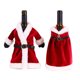 thumbnail image 1 of Bolsa decorativa para botella de vino, adornos navideños para el hogar, bolsas para botellas de champán, ropa, accesorios de Navidad, 2 uds., 1 of 5