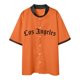 thumbnail image 2 of Camisa Hombre Nueva camisa suelta con botones y cuello de béisbol para hombre, camisa informal de talla grande a la moda, chaqueta (Orange, S), 2 of 4