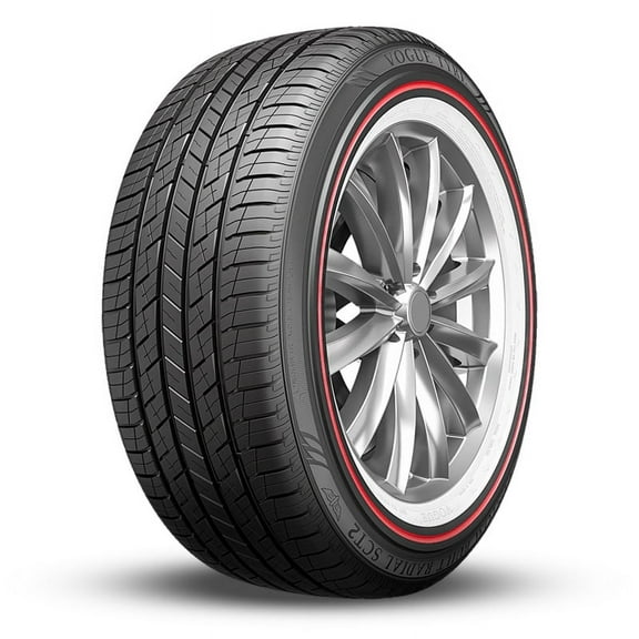 1 Vogue Custom Built Radial SCT2 285/45R22 114H Red/White Sidewall Tires 460AA 0.3113.221 / 285/45/22 / 2854522