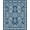 Blue, Pattern 1, variant on ODIKA 8'x10' Washable Area Rug Non-Shedding, Easy Care, Front Ornamental Door Grid Featuring Repeating Entrance Bedside for King Size Bedroom Under Bed, Master Suite