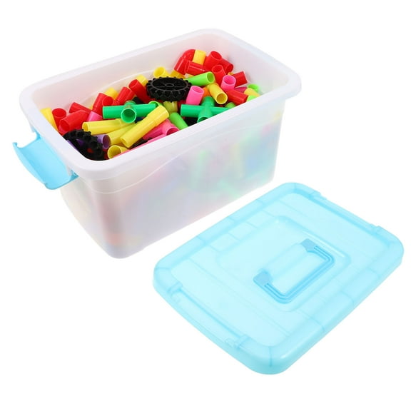 HONMEET 302-Piece Plastic Pipe Tube Building Blocks Toy Set in Assorted Colors for Kids Play and Learning