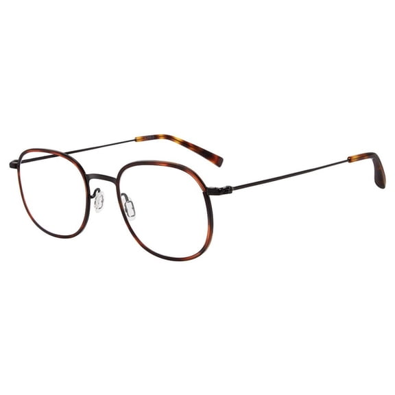 Jones New York Mens Tortoise Black Square Metal Eyewear Frame, J360. 49mm