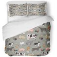 thumbnail image 1 of Juego de ropa de cama de 3 piezas ABPHQTO Funda de edredón para Bebé Granja de Ganado Twin Size, 1 of 1