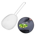 thumbnail image 2 of Kitchen Stainless Steel Strainer - Coarse Mesh Skimmer Spoon Ladle With Long Handle - Reinforced Spoons For Cooking and Frying,Multi functional Filter, 2 of 10
