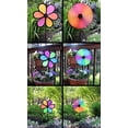 thumbnail image 4 of In the Breeze 2735 — 6-Petal Flower Spinner, 10-Inch Neon Fusion Flower Spinner, 3 Pack — Colorful Outdoor Yard or Garden Wind Spinner, 4 of 4