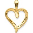 thumbnail image 4 of 14K Yellow Gold 1/10Ct. Diamond Heart Pendant Made In India pm4906-010-ya, 4 of 6