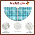thumbnail image 3 of Balery blue plaid Snowflake Printed Christmas Tree Skirt , Merry Christmas Party Christmas Tree Decoration,Adjustable Tree Skirt-48", 3 of 6