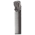 thumbnail image 2 of Portable Zinc Alloy Oil Hair Comb, Lightweight, Rounded Teeth, Carving Technology for Hair Salon Home, 2 of 7