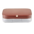thumbnail image 1 of Joyero de viaje Dinheiro, pequeño organizador de joyas para mujeres y niñas, mini estuche de viaje portátil de doble capa, 1 of 5