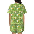 thumbnail image 6 of Fuzoiu Cartoon Duck Print Women's Short-Sleeved Pajama Set,Lounge Sleepwear Set,Womens Pajama Sets 2 Piece,Button-Up Top and Shorts with Pockets-4X-Large, 6 of 7