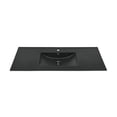 thumbnail image 2 of Swiss Madison Ceramic Matte Black 48" Bathroom Vanity Top, 2 of 8