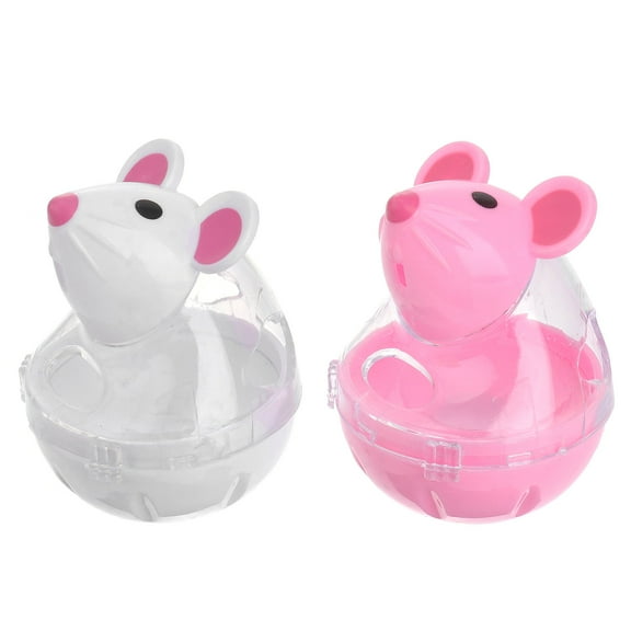 Raindrops  2 Pcs Cat Interactive Toy Supplies Automatic Feeder Treat Dispenser Smart