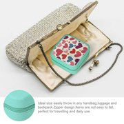 Pratyus Hearts Dots Annabel Kidston Jewelry Case for Necklace, Ring, Earring Storage Green