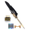 thumbnail image 4 of Plume Stylo Signature Plume Stylo Plume Plume en Acier Inoxydable Ensemble Plume Plume Réservoir Vintage Kit Métal Rétro Ensemble Plume Antique Ensemble Plume Vintage, 4 of 8
