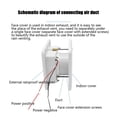 thumbnail image 5 of Air Vent Fan 12V Side Mount RV Air Vent Fan Refrigerator Heat Dissipation High Efficiency Rainwater, 5 of 5