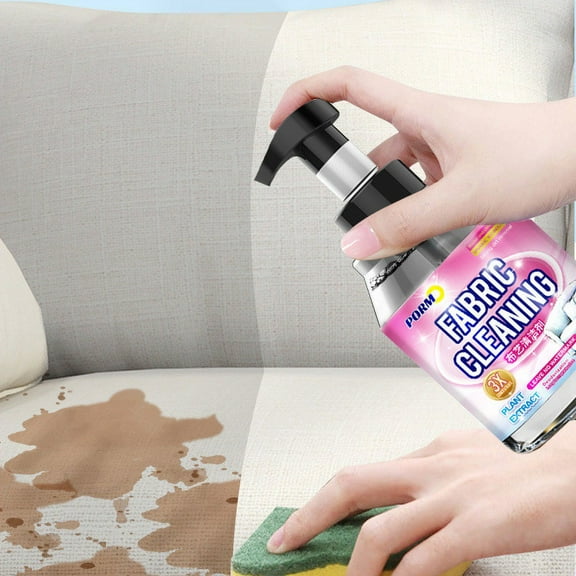 Fabric Sofa Cleaner Spray | Waterless Washing Technology | Cloth Upholstery Carpet Wallpaper Cleaning Agent | Odor Removal Fast Stain Remover | 330ml Household Pack