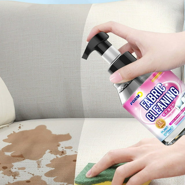Fiudx Limpiador de Sofás, Spray Limpiador de Telas Sin Agua, Quitamanchas Rápido, Solución para Eliminar Olores, para Tapicería, Alfombras y Papel Tapiz, Esencial para El Mantenimiento Del Hogar, Bot