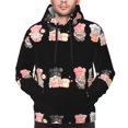 thumbnail image 2 of Bingfone Baker Gnome Men's Drawstring Hoodie Long Sleeve Pocket Sweatshirts-X-Large, 2 of 6