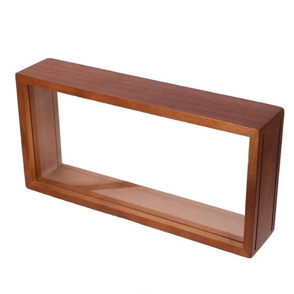 2pcs Dried Flower Display Case Shadow Case Display Box Display Dried Flower Wooden Frame Specimen Frame