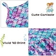 thumbnail image 5 of MIXUE Toddler Girls Jumpsuits & Rompers Kids One-pieces fish scale print Strappy sleeveless Summer Bodysuits Streetwear,Purple,2-3 Years, 5 of 5