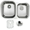 thumbnail image 3 of ANZZI  Moore Stainless-steel 32-inch Undermount Double-bowl Kitchen Sink and Faucet Set, 3 of 5
