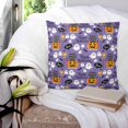 thumbnail image 3 of Halloween 26x26 Pillow Covers Set of 2, Orange Pumpkin Funny Ghost Black Cat Purple Throw Pillow Covers Decorative Couch Cushion Case, Microfiber Square Pillowcases for Bedroom Car Living Room, 3 of 7