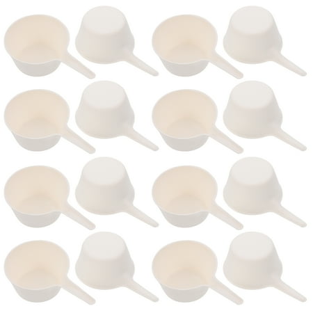 OUNONA 50-Pack White Disposable Cups for Salads Desserts Pastries and Party Serving Needs