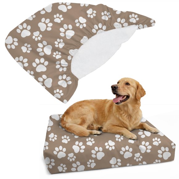 Funda para Cama de Mascota DUKE&LEFTY Stretch Suave Tan Mediana