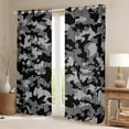 thumbnail image 2 of Erosebridal Teenager Camo Curtains Pack of 2 (52x63),Black Grey 30%-50% Blackout Curtains for Bedroom,Military Theme Decor, 2 of 6