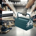thumbnail image 4 of DURHAND Coffre à Outils en Métal Portable Armoire à Outils en Acier avec Poignée, 4 of 10
