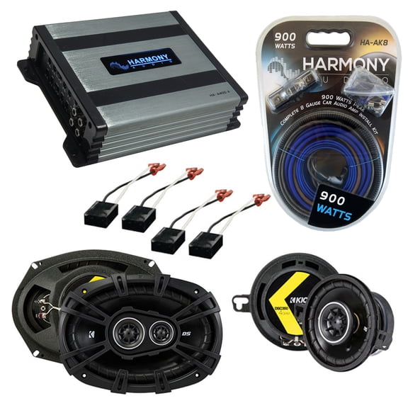 Fits Chevy Cavalier 1991-1994 Speaker Upgrade Kicker DSC35 DSC693 HA-A400.4 Amp