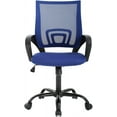 thumbnail image 1 of BestOffice Executive Desk Chair, Swivel, Built-In Lumbar Support, Ergonomic Design, 250 Lb Capacity – Blue, 1 of 7