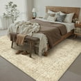 thumbnail image 6 of BERTHMEER 5'x7' Area Rugs for Living Room Kitchen Bedroom Rugs Non Slip Washable Vintage Beige Carpets Oriental Distressed Home Office Dorm Dining Room Traditional Distressed Throw Rugs, 6 of 7