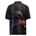 thumbnail image 5 of JGNGSHN Halloween Costumes for Men Short Sleeve Button Down Holiday Vocation Beach Shirts Cute Pumpkins Printed Tees Thanksgiving Shirt, 5 of 6