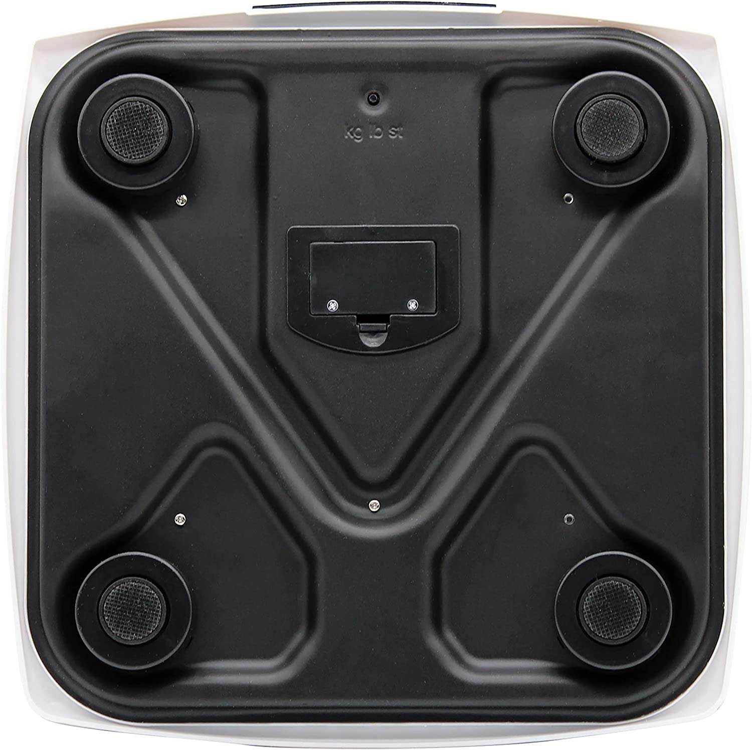 Digital 1.2-Inch LCD Bathroom Scale, 330 Lb Capacity, White