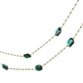 thumbnail image 2 of 6' Regal Green Jewel and Gold Beaded Christmas Garland, 2 of 2
