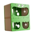 thumbnail image 3 of Casa de cartón para gatos, mueble de salón, protección para hacer ejercicio y jugar, casa de juegos, tablero rascador para animales pequeños, regalo, 3 of 8