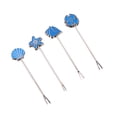 thumbnail image 2 of Oraceous 2 Sets Chic Fruit Forks Lovely Dessert Forks Creative Cake Forks Party Supplies for Home Banquet Bar Wedding (Blue), 2 of 10