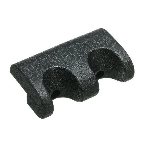 Uxcell 2 Holes Cue Holder, Rubber Portable Pool Stick Holder Cue Rest Against Table for Billiard, Black