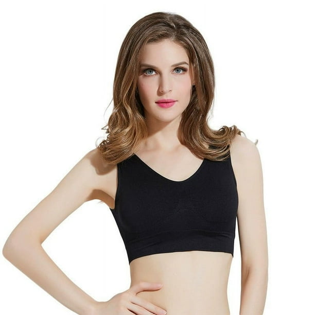 Sujetador deportivo sin costuras de talla grande tipo chaleco sin aros de acero