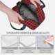 thumbnail image 3 of Disketp Buffalo Plaid Red Black Lonchera Térmica para Mujer y Hombre, Bolsa de Almuerzo Reutilizable e Impermeable para Trabajo, Viajes y Picnic, 3 of 7